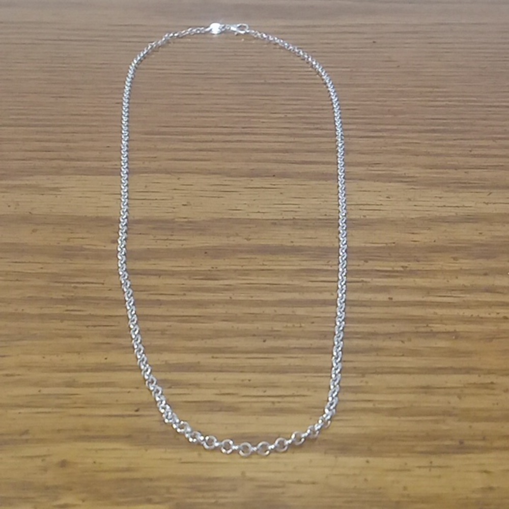 COPY - Sterling silver loop chain 22"